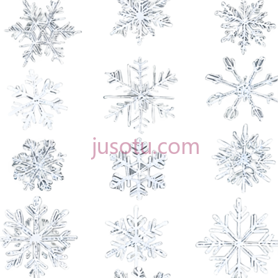 雪花,白色,黑色, PNG