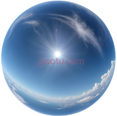 天空,球形全景,蓝色,白色, PNG