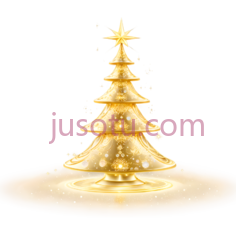 圣诞树,现代,金色PNG