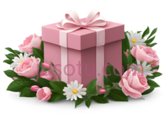 礼物盒,方形,粉色PNG