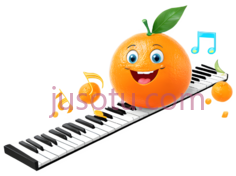 卡通橙子,可爱,橙色PNG