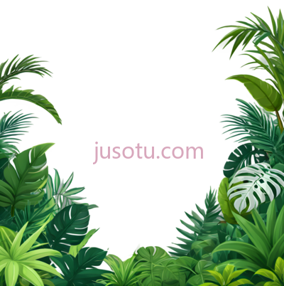 热带植物,插画,绿色, PNG