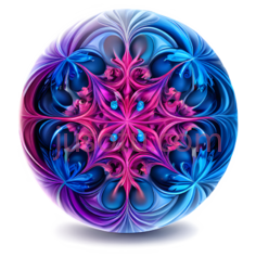 曼陀罗,抽象,蓝色, 紫色PNG