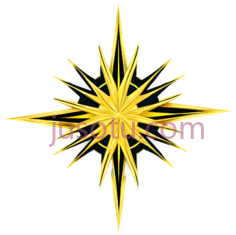 星形,几何图形,黄色PNG