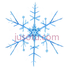水墨,雪花, PNG