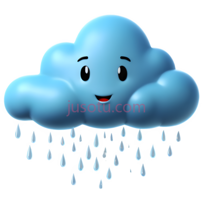 卡通,雨云, PNG