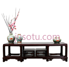 花瓶,桌子,椅子,传统中式,深棕色PNG