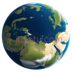 地球,卡通,蓝色,绿色,白色PNG