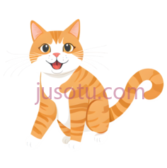 猫,卡通,橘色,白色PNG