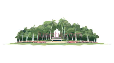 树木,3D,绿色, PNG