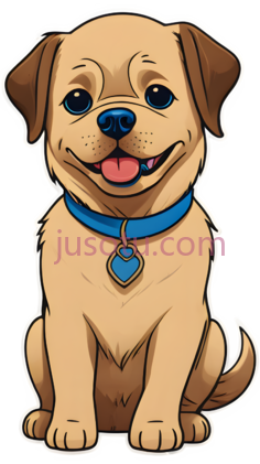 狗,卡通,浅棕色PNG