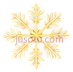 雪花,对称,金色PNG