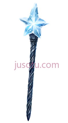 魔杖,卡通,蓝色PNG