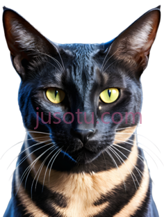 猫,肖像,黑色,橙色PNG