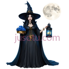 女巫,魔法师,黑色PNG