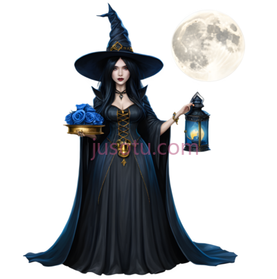 女巫,魔法师,黑色, PNG