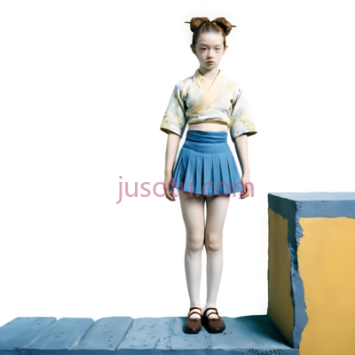 少女,黄色调, PNG