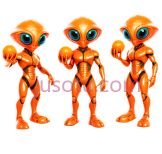 橘子外星人,科幻PNG