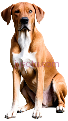 狗,坐姿,棕色PNG