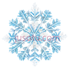 雪花,对称,蓝色PNG