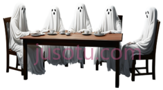 鬼魂,卡通,白色PNG