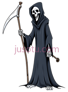 死神,卡通,黑色PNG