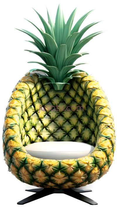 凤梨椅,卡通, PNG