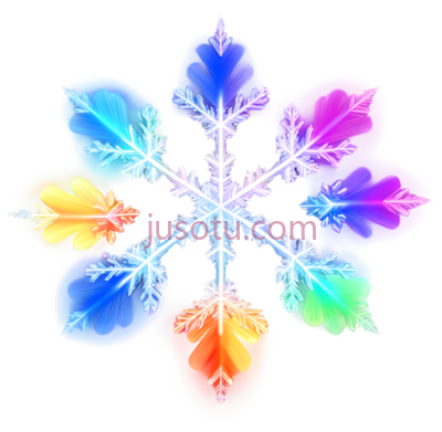 雪花,彩虹, PNG