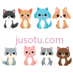 猫,狗,卡通,棕色PNG