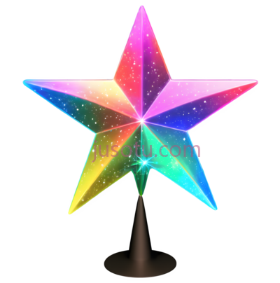 圣诞树,星星, PNG