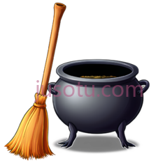 女巫,魔杖PNG