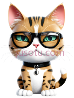 卡通,个性猫, PNG