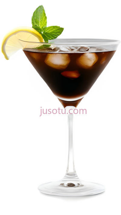 鸡尾酒,经典,深棕色, PNG