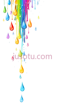 水滴,抽象,红色,橙色,黄色,绿色,蓝色,紫色PNG