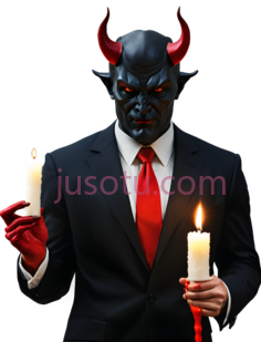 恶魔,商人,蜡烛PNG