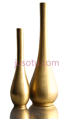 花瓶,现代,金色PNG