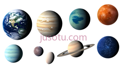 地球,木星,土星,天王星,海王星,火星,逼真,卡通,橙色, PNG