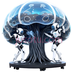 机器人,科幻,白色PNG