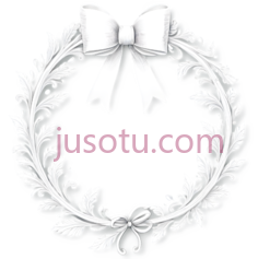 花环,装饰性,白色PNG