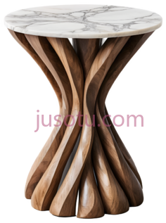 桌子,现代,白色,棕色PNG