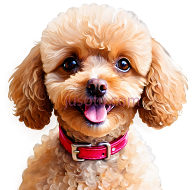 泰迪犬,卷毛,浅棕色, PNG