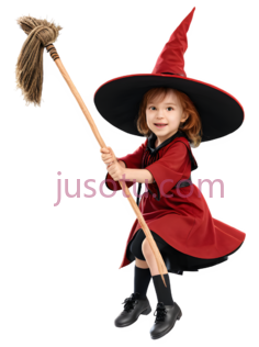 女巫,魔法师,红色PNG