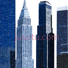 摩天大楼,现代建筑,蓝色PNG