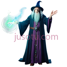 巫师,奇幻,蓝色,紫色PNG
