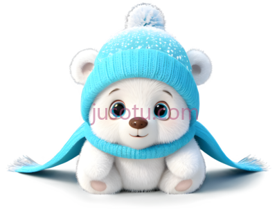 雪花,冬天,乖巧婴儿,仙女熊, PNG