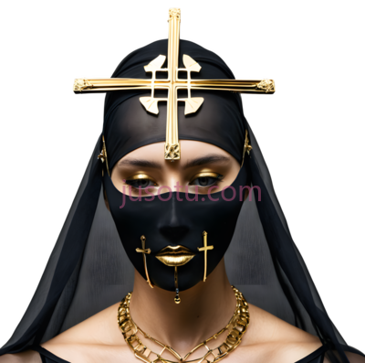 女性,宗教,神秘主义,黑色,金色, PNG