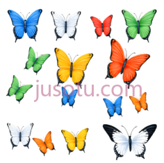 蝴蝶,卡通,紫色PNG