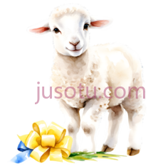 小羊,卡通,白色PNG