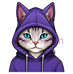 猫咪,头盔,紫色PNG