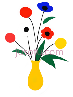花瓶,抽象,黄色,白色PNG